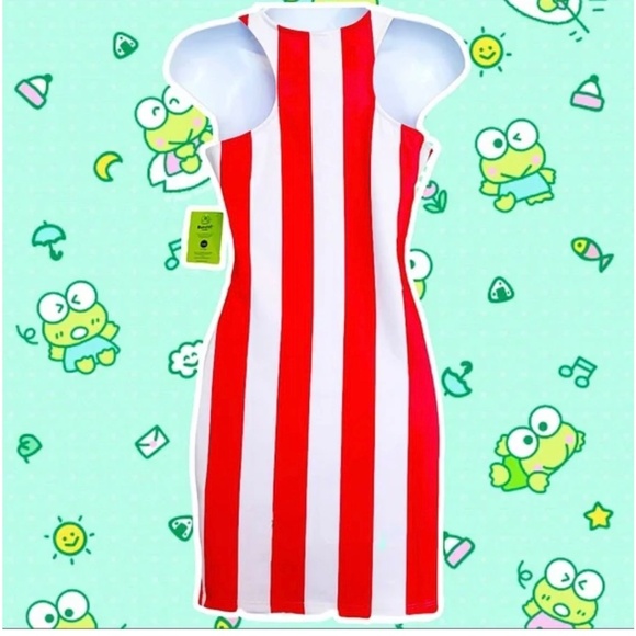 SANRIO Character Keroppi Full Body Print Bodycon Dress by JAPAN LA - Picture 3 of 4